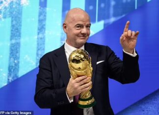 Member associations hand over bid books for 2030 and 2034 editions of the FIFA World Cup