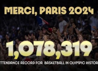Record breaking attendance at the Basketball tournament at the Paris Olympic Games