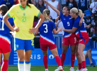 Olympic Update: No golden farewell for Brazilian soccer legend Marta, as US wins final