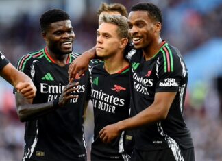 Premier League: Trossard, Partey gives Arsenal victory at Villa Park