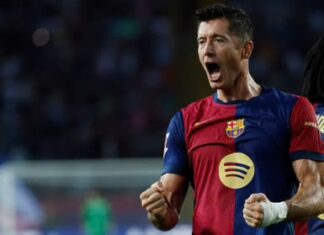 La Liga: Lewandowski the hero again for Barcelona