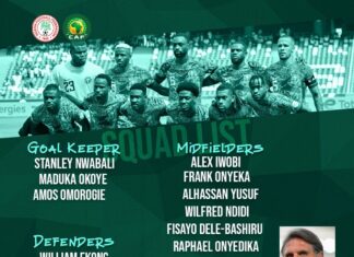 Morocco 2025: Ekong, Aina, Simon, Ndidi, 19 others to battle Benin Republic, Rwanda