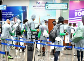 Morocco 2025: Eguavoen talks about ‘momentum’ as Eagles land in Kigali