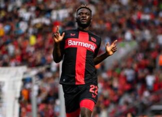 Bundesliga: Super Eagles forward nets brace in Leverkusen win