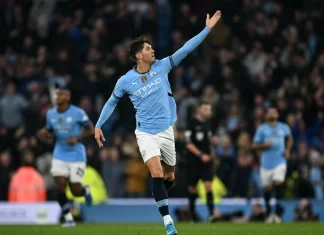 Premier League: Stone secure City draw against 10-man Arsenal