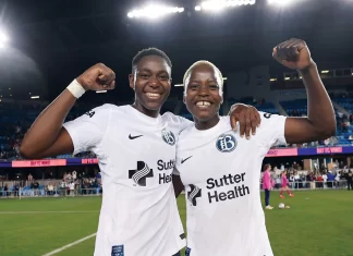Oshoala nets 7th goal of the season in Bay FC heavy defeat