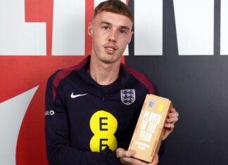 Cole Palmer named player of the year for England
