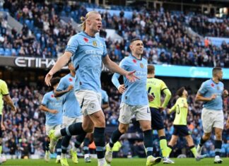 EPL Round-up: Haaland shoot Manchester City to the top of the table