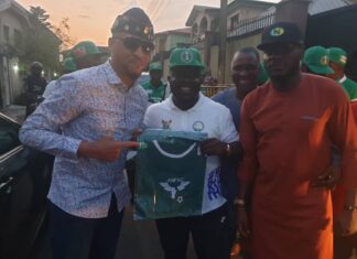 Ogunjimi, ANFASSC president, felicitates with Olopade on appointment as DG NSC