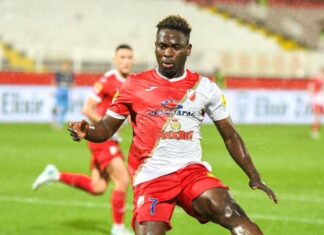 Nigeria striker fires double brace in Serbia Premier League