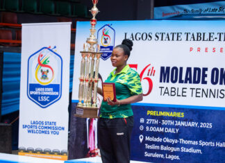 Odusanya claims record 10th title at 56th Molade Okoya-Thomas Cup