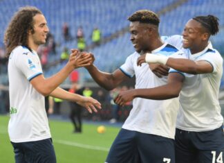 Super Eagles midfielder finds the net in Lazio’s dominant win