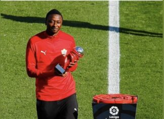 Umar Sadiq wins LaLiga goal of the month award for March