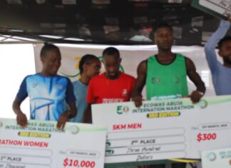 Kenyans, Ethiopians dominate the half marathon at ECOWAS Marathon, Nigerians win 5 km race
