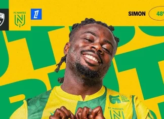 Super Eagles winger Moses Simon nominated for Marc-Vivien Foé award