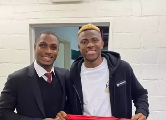 Ighalo encourages Osimhen to join Premier League side