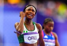 Diamond League: Favour Ofili finishes third in Lausanne