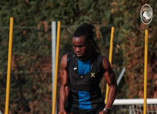 Super Eagles star Lookman resumes training at Atalanta