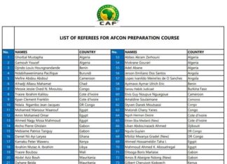 AFCON 2025: CAF releases list of match officials for training