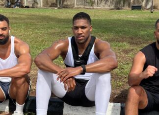 Anthony Joshua discharged from hospital, pays final respects to late friends in Lagos