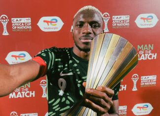 2025 AFCON: Osimhen clinches man of the match award