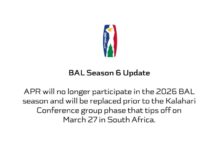BAL 2026: Rwandan side APR withdraw from competition