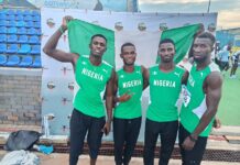 Team Nigeria’s men’s 4x400m qualify for World Relays