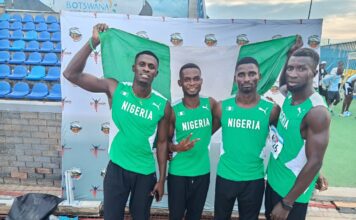 Nigeria wins silver in men’s 4x100m relay at Commonwealth Games