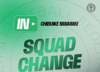 Nwaiwu replaces injured Bassey for friendlies