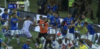 Atletico Mineiro vs Cruzeiro clash descends to absolute chaos as 23 players sent off