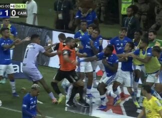 Atletico Mineiro vs Cruzeiro clash descends to absolute chaos as 23 players sent off