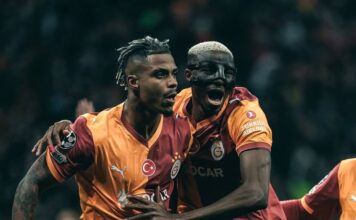 Super Lig: Osimhen scores brace to rescue point for Galatasaray