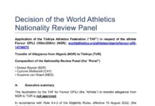 World Athletics blocks Favour Ofili’s switch To Turkey