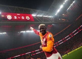Osimhen on target as Galatasaray thrash Fenerbahce in title push