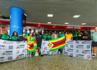 Zimbabwe Warriors touch down in England ahead of Unity Cup semi-final clash with Super Eagles