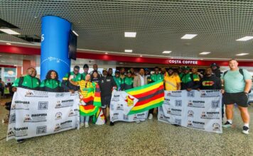 Zimbabwe Warriors touch down in England ahead of Unity Cup semi-final clash with Super Eagles