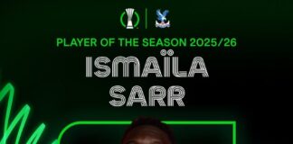 Sarr named UEFA Conference League player of the season