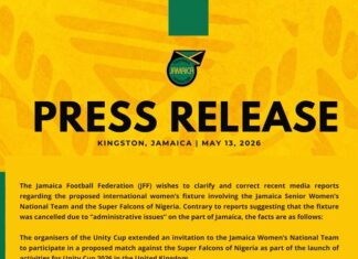 Int’l Friendly: Jamaica Football Federation explains cancellation if Super Falcons clash