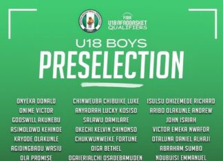 NBBF opens U-18 boys pre-selection camp ahead of FIBA Africa zone 3 qualifiers