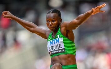 Ese Brume claims long jump title with season-best leap in Chula Vista