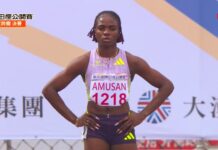 Tobi Amusan clinches gold with meet record at New Taipei athletics open