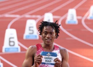 Samuel Ogazi wins Pro Debut 400m race in Tennessee