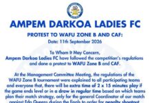 WAFU B CAFWCLQ: Ampem Darkoa protest Edo Queens final, seek extra time or continuation