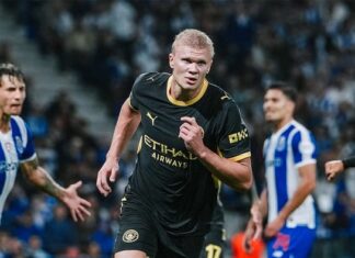 Haaland scores twice as Man City beat Porto, Real Madrid edge Inter Milan in UCL opener