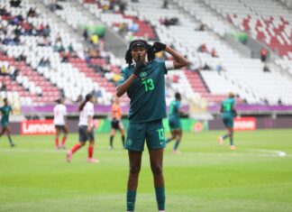 U20WWC: Falconets thrash New Caledonia 10-1, storm into round of 16